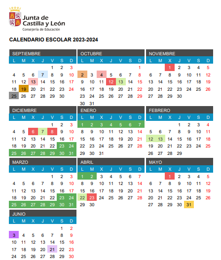Calendario escolar 2023-24