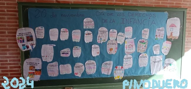 DM Derechos infancia 2024 pizarra