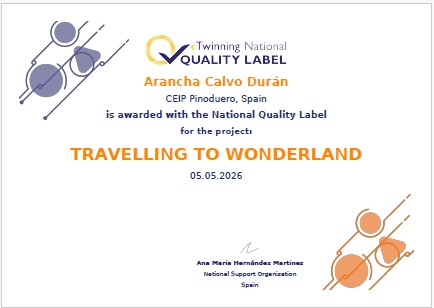 SELLO CALIDAD NACIONAL TRAVELLING TO WONDERLAND